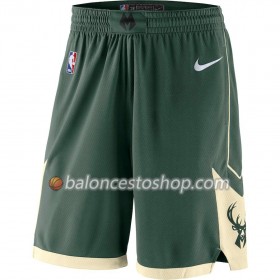 Milwaukee Bucks Hombre Pantalones Verde 2018-19 Nike Swingman